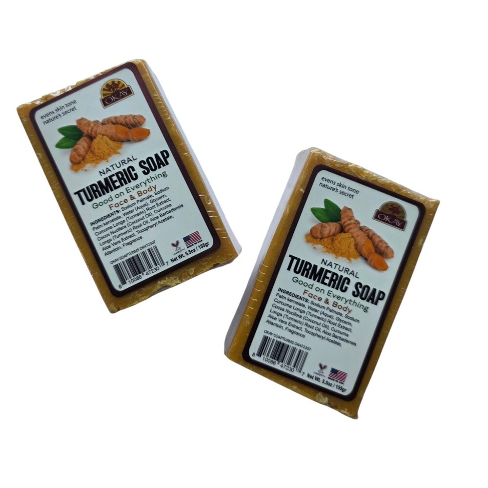 Natural Turmeric Body Soap 5.5oz ~2pk